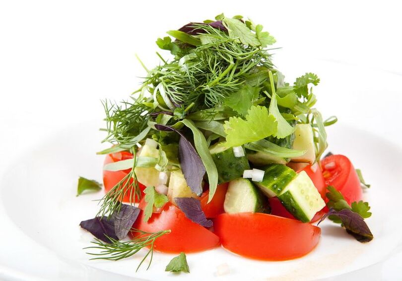 salată de legume pentru o dietă hipoalergenică